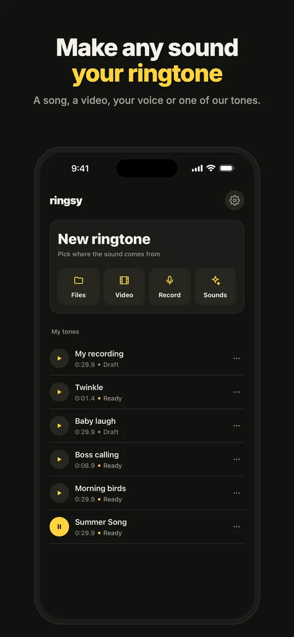 Ảnh chụp màn hình Ringsy 1